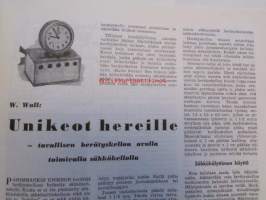 Tekniikan Maailma 1957 nr 8 -mm. Kannessa Snecma &quot;lento-Atar&quot; C-400 koekone, Fiat 500, Värivalokuvauksen perusteita, Unikeot hereille tavallisen herätyskellon
