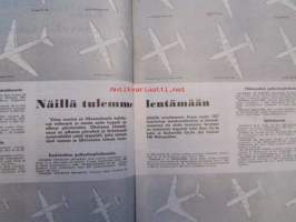 Tekniikan Maailma 1957 nr 8 -mm. Kannessa Snecma &quot;lento-Atar&quot; C-400 koekone, Fiat 500, Värivalokuvauksen perusteita, Unikeot hereille tavallisen herätyskellon
