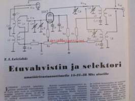 Tekniikan Maailma 1957 nr 9 -mm. Akvaario omin voimin, Rakentakaa itse sähkösirkkeli rakennepiirrustus, Transistoriperheen uusi jäsen Kaksoiskantadiodi,