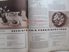 Kotiliesi 1962 nr 8 -mm. Voipaperitötterö taitajan käsissä, Jaakko Haavio Risti riemukaarella, 2 viikossa uudistettu kotitalous, Kevät kukki