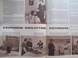 Kotiliesi 1962 nr 7 -mm. Miksei laulu meijän lapset, Ravintorasvat ja terveytemme, Yksiö nuorenparin asuntona, Kun huhtikuun sade pisaroi puutarhaan, Kauhea