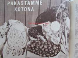 Kotiliesi 1962 nr 14 -mm. Pieniä kikkoja toppalangasta teippiin, Mittaamaton lomapäivä, Kuka saa kasvattaa, Osaatko rationalisoida ruokatavaran hankinnat?,