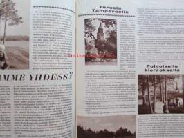 Kotiliesi 1962 nr 13 -mm. Huonekasvien kastelu loma-aikana, Miehen Mestaruushillo, Heinäpellon pienmantereella, Jasmiini kukkii, Matkustamme yhdessä,