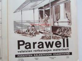 Kotiliesi 1962 nr 13 -mm. Huonekasvien kastelu loma-aikana, Miehen Mestaruushillo, Heinäpellon pienmantereella, Jasmiini kukkii, Matkustamme yhdessä,