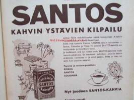Kotiliesi 1961 nr 4 -mm. Kansanterveystyö vetonumeroksi Suomen naisjärjestöjen ohjelmaan, Kasvava perhe, Tyttö tarmokas lähtee talvilomalle, Aino Hausman,
