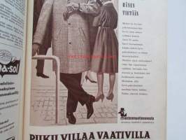 Kotiliesi 1961 nr 6 Maaliskuu -mm. 20 uskollista työvuotta, Risti seisoo maanpiiri vapisee, Ammatinvalinta ovi oikeaan ammattiin, Minun lattiani on toisen katto,