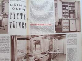 Kotiliesi 1961 nr 6 Maaliskuu -mm. 20 uskollista työvuotta, Risti seisoo maanpiiri vapisee, Ammatinvalinta ovi oikeaan ammattiin, Minun lattiani on toisen katto,