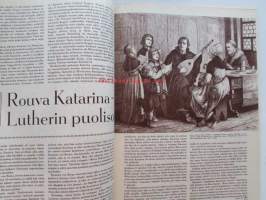 Kotiliesi 1961 nr 6 Maaliskuu -mm. 20 uskollista työvuotta, Risti seisoo maanpiiri vapisee, Ammatinvalinta ovi oikeaan ammattiin, Minun lattiani on toisen katto,