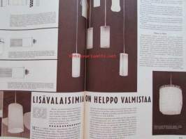 Kotiliesi 1961 nr 19 lokakuu -mm. Mitä kodit odottavat kotitalousopetuksesta, Huutokaupassa, Koti kolmelle, Viherkasvi on talvenkukka, Nukke elää lapsi leikkii,