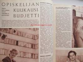 Kotiliesi 1961 nr 19 lokakuu -mm. Mitä kodit odottavat kotitalousopetuksesta, Huutokaupassa, Koti kolmelle, Viherkasvi on talvenkukka, Nukke elää lapsi leikkii,