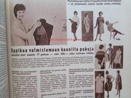 Kotiliesi 1961 nr 20 -mm. Pikku emäntien puolesta, Tartuntataudeit ja vastuskyky, Akvaario palanen tropiikkia, Aamiaisella Amerikassa, Virkeäpäivä alkaa