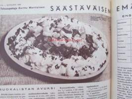 Kotiliesi 1960 nr 3 -mm. Huppumyssy anorakin alle, Epäsosiaalinen oppilasko takaa kehityksen, Pysyykö perheenäiti kehityksen tasalla, Vuoden kohennusohjelma