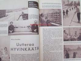 Kotiliesi 1960 nr 3 -mm. Huppumyssy anorakin alle, Epäsosiaalinen oppilasko takaa kehityksen, Pysyykö perheenäiti kehityksen tasalla, Vuoden kohennusohjelma