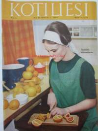 Kotiliesi 1966 nr 5 -mm. Vastinetta Martti Paloheimolle, Pinnatuolit, Appelsiineista värejä ja vitamiineja, Meiltä virkistävät kukkaikkunat, Popina kultakukka