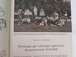 Kotiliesi 1966 nr 16 -mm. Kolme polvea saman tehtaan palveluksessa, Pihkantuoksua tiellä, Ylä-Mattilan ratsastajapatsas, Tyttökin haluaa muuttaa pois kotoaan,