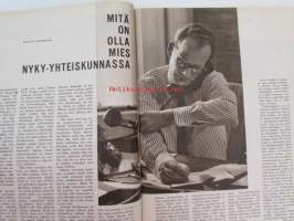 Kotiliesi 1966 nr 16 -mm. Kolme polvea saman tehtaan palveluksessa, Pihkantuoksua tiellä, Ylä-Mattilan ratsastajapatsas, Tyttökin haluaa muuttaa pois kotoaan,