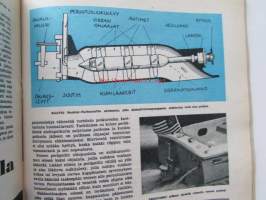 Tekniikan Maailma 1960 nr 1 -mm. Mäntämoottorin mantelin perijä NSU Wankel, X-15 kiikarissaMartin B-57 Canberra-suihkumoottoripommittaja, Cadillac, Daf