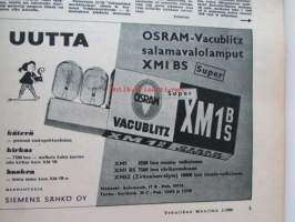 Tekniikan Maailma 1960 nr 1 -mm. Mäntämoottorin mantelin perijä NSU Wankel, X-15 kiikarissaMartin B-57 Canberra-suihkumoottoripommittaja, Cadillac, Daf