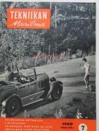 Tekniikan Maailma 1960 nr 7 -mm. Wartburg De Luxe, Minolta A 3, Purjelennon älyniekka Ilkka Lounamaa, Uutta Peugeot 404, Rolls Royse Phantom V, Matkustajalaiva