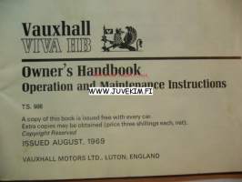 Vauxhall Viva HB -omistajan käsikirja