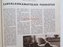 Kotiliesi 1965 nr 12  kesäkuu 1965. Kannessa tyttöjä kansallispuvuissaan. -mm. Sinikelloniityn pikkuinen Pompom, älkää sanoko meitä suomalaissälleiksi