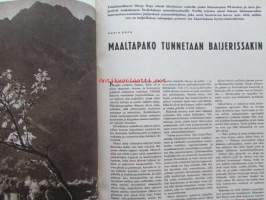 Kotiliesi 1965 nr 12  kesäkuu 1965. Kannessa tyttöjä kansallispuvuissaan. -mm. Sinikelloniityn pikkuinen Pompom, älkää sanoko meitä suomalaissälleiksi