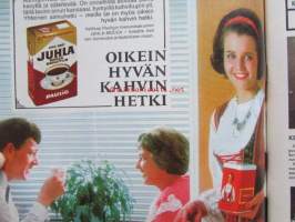 Kotiliesi 1965 nr 12  kesäkuu 1965. Kannessa tyttöjä kansallispuvuissaan. -mm. Sinikelloniityn pikkuinen Pompom, älkää sanoko meitä suomalaissälleiksi