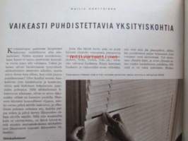 Kotiliesi 1965 nr 10 -mm. Intimiteetin oikeussuojasta, Kasvatan pojasta miehen, Perheenäiti työmarkkinoilla, Iloiset yrittäjät Kauko Menna sähköasentaja,