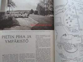 Kotiliesi 1965 nr 10 -mm. Intimiteetin oikeussuojasta, Kasvatan pojasta miehen, Perheenäiti työmarkkinoilla, Iloiset yrittäjät Kauko Menna sähköasentaja,