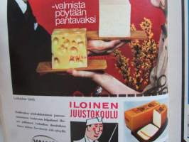 Kotiliesi 1965 nr 10 -mm. Intimiteetin oikeussuojasta, Kasvatan pojasta miehen, Perheenäiti työmarkkinoilla, Iloiset yrittäjät Kauko Menna sähköasentaja,