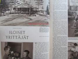 Kotiliesi 1965 nr 10 -mm. Intimiteetin oikeussuojasta, Kasvatan pojasta miehen, Perheenäiti työmarkkinoilla, Iloiset yrittäjät Kauko Menna sähköasentaja,