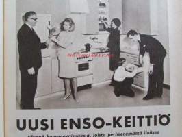 Kotiliesi 1965 nr 10 -mm. Intimiteetin oikeussuojasta, Kasvatan pojasta miehen, Perheenäiti työmarkkinoilla, Iloiset yrittäjät Kauko Menna sähköasentaja,