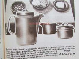Kotiliesi 1965 nr 9  Toukokuu 1965. -mm. Seitsemän kaupungin suunnitelma, Neiti kansankouluntarkastaja Meeri Päivänsalo, Onko aitasta Huvilaksi, Parjattu pitkä