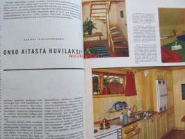 Kotiliesi 1965 nr 9  Toukokuu 1965. -mm. Seitsemän kaupungin suunnitelma, Neiti kansankouluntarkastaja Meeri Päivänsalo, Onko aitasta Huvilaksi, Parjattu pitkä