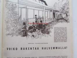 Kotiliesi 1965 nr 1 -mm. Isoäidin kakkuresepti, Kehityskeitto, Aviopuolisoiden yhteisverotus, Pakkaspäivän aterioita, Ihannemittoihin, Turhaa painolastia,