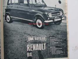 Tekniikan Maailma 1968 nr 1 -mm. Tokyo Motor Show Torinossa, Mazda RX 87, Datzsun Bluebird 1300, 10 vuotta avaruudessa, Renault R4L Rellu 4 koeajo, Voiteletko
