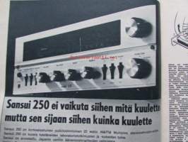 Tekniikan Maailma 1968 nr 1 -mm. Tokyo Motor Show Torinossa, Mazda RX 87, Datzsun Bluebird 1300, 10 vuotta avaruudessa, Renault R4L Rellu 4 koeajo, Voiteletko