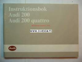 Audi 200 -instruktionsbok