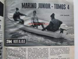 Tekniikan Maailma 1968 nr 11 -mm. Matkailuperävaunu kesä 43 eri vaunun tekniset tiedot ja hinnat, Marino Junior - Tomos 4, Puch-Tunturi M 125, Mazda 1500 De Luxe,