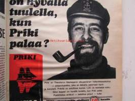 Tekniikan Maailma 1968 nr 11 -mm. Matkailuperävaunu kesä 43 eri vaunun tekniset tiedot ja hinnat, Marino Junior - Tomos 4, Puch-Tunturi M 125, Mazda 1500 De Luxe,