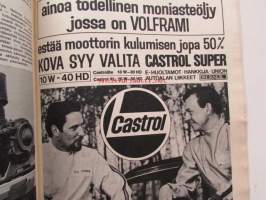 Tekniikan Maailma 1968 nr 16 -mm. Höyryveturi 1300:n tarina, Ford Cortina 1600, Peugeot 504, Konica Auto-Rexlex, Väri TV osto mallit ja teknniset tiedot, Katso