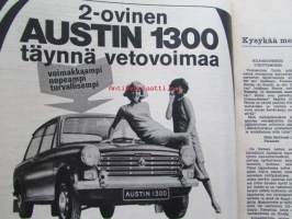 Tekniikan Maailma 1968 nr 16 -mm. Höyryveturi 1300:n tarina, Ford Cortina 1600, Peugeot 504, Konica Auto-Rexlex, Väri TV osto mallit ja teknniset tiedot, Katso