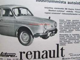 Tekniikan maailma 1958 nr 10 -mm. Tilapäinen Autovero, Opel Rekord, Minolta auto wide, Vaivatta vai varmasti, Ducantti 125 ja 175, Radioparaati messuhallissa,