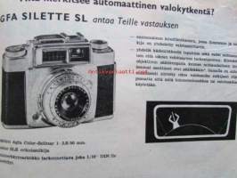 Tekniikan maailma 1958 nr 4 -mm. Tekniikan fariseukset,  Canon 8-T, DAF pikkuautosensatio Hollannista, Roima roikkuja, Ajan Sävel mopedi, Radioputken loppukiri,