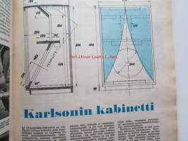 Tekniikan maailma 1958 nr 11 -mm. Matematiikka ja kouluopetus,  Kohteena kuu, Peukalokyydillä lentokoneeseen, Hopeanuoli koeajo, Karlsonin kabinetti, Poratkaa