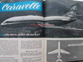 Tekniikan maailma 1958 nr 1 -mm. Sputnik ja Vanguard, Goliath 1100, Flexaret IV a, Valmistautukaa talviajoon, Mitä suursputnikista tiedetään, Caravalle