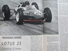 Tekniikan maailma 1964 nr 2 -mm. Vauhtia jäällä, VW 1200, Lotus 25 Coventry Climax ja Volga farmari ja Citroen 2 CV, Saabin tarina, Saammeko esitellä