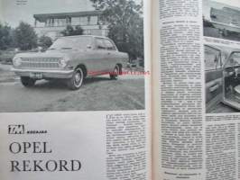 Tekniikan maailma 1964 nr 3 -mm. ajojahti on päättynyt, Opel rekord, Rattimuhvi, Tutka, Nyt rakennamme lautaveneen, kantosiipialus Deniso, Transistorien tarkaan