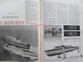 Tekniikan maailma 1964 nr 3 -mm. ajojahti on päättynyt, Opel rekord, Rattimuhvi, Tutka, Nyt rakennamme lautaveneen, kantosiipialus Deniso, Transistorien tarkaan