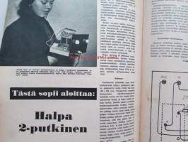 Tekniikan maailma 1959 nr 1 -mm. Valonarka sähkösilmä, Halpa 2-putkinen osaluettelo ja kuvat, ALfa Romea Giulietta t.i.,Agfa Silette automatic kamera, Simson 425